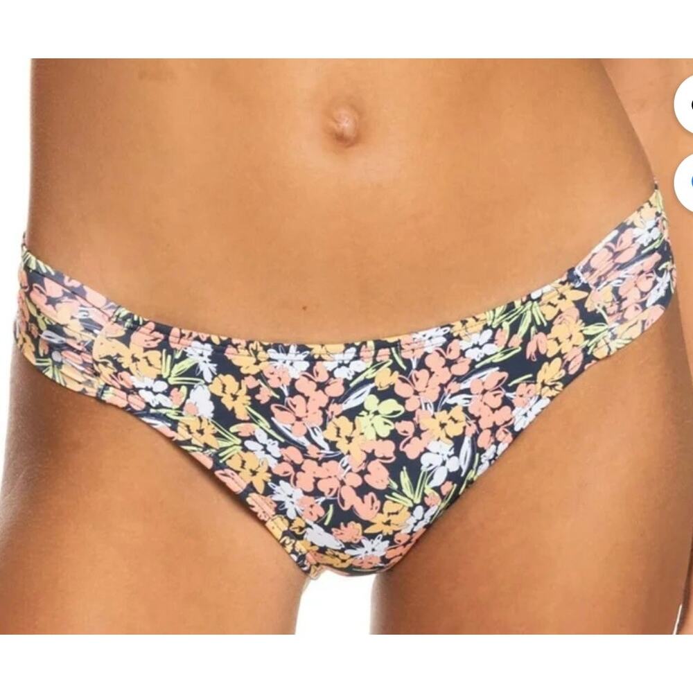 Roxy Beach Classics Mood Indigo Ditsy Love Hipster Bikini Bottom XL NWT